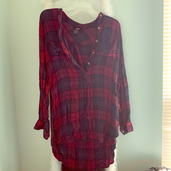 Plaid Tunic-Dress - Picture 1 of 2